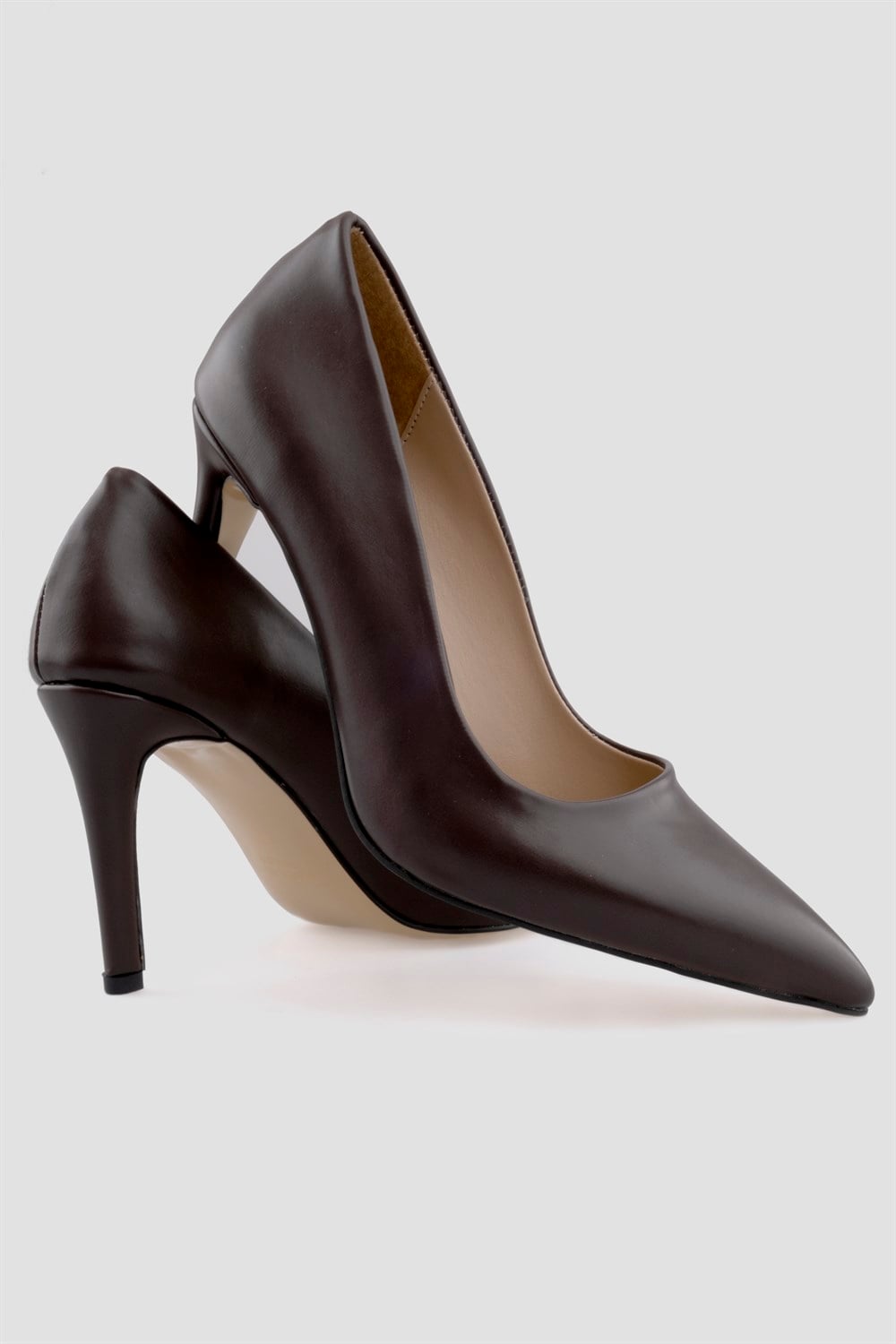 Venüs Model Özel Seri Klasik Stiletto Acı Kahve