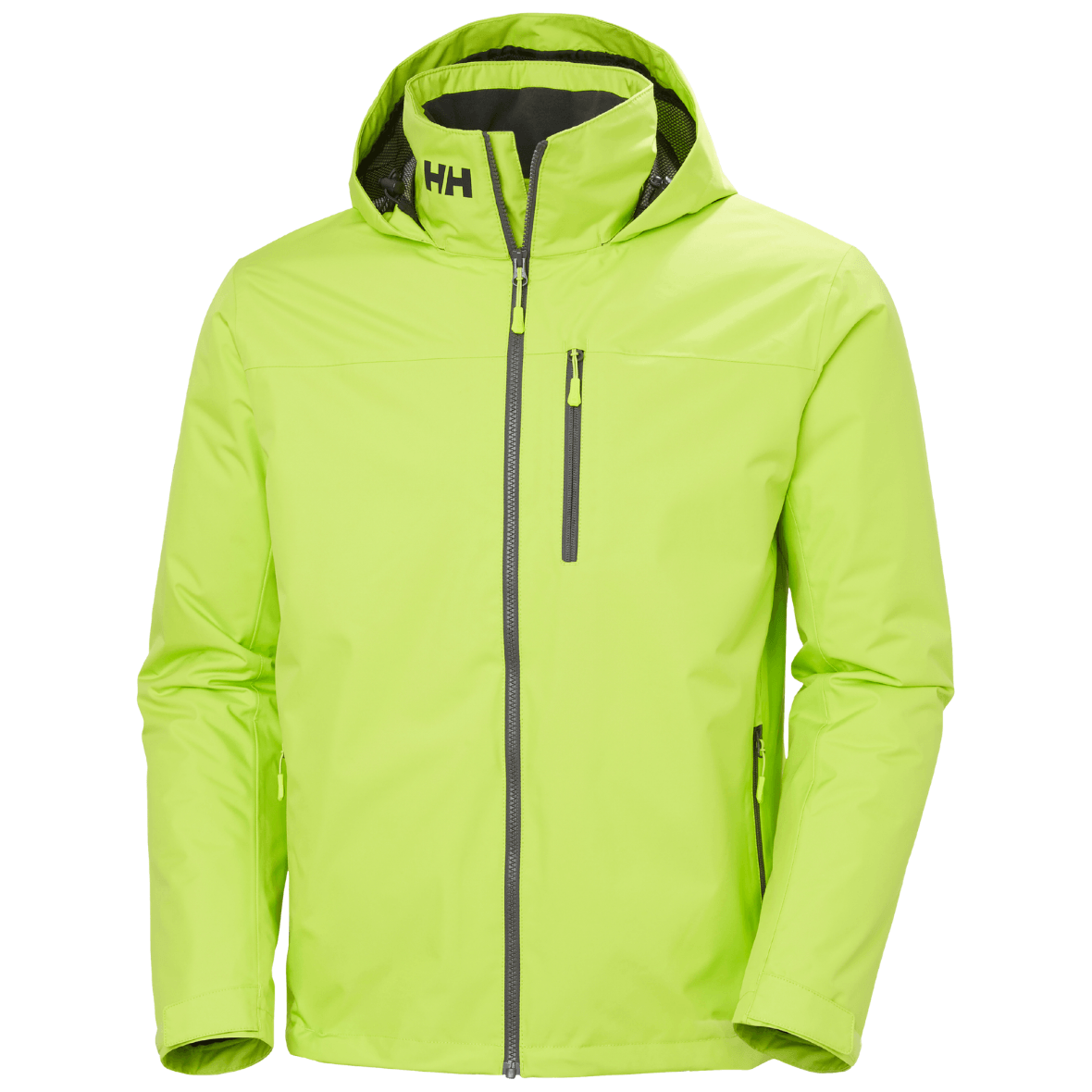  Helly Hansen Crew Hooded Midlayer Jacket 2 Erkek Mont - Neon Yeşil