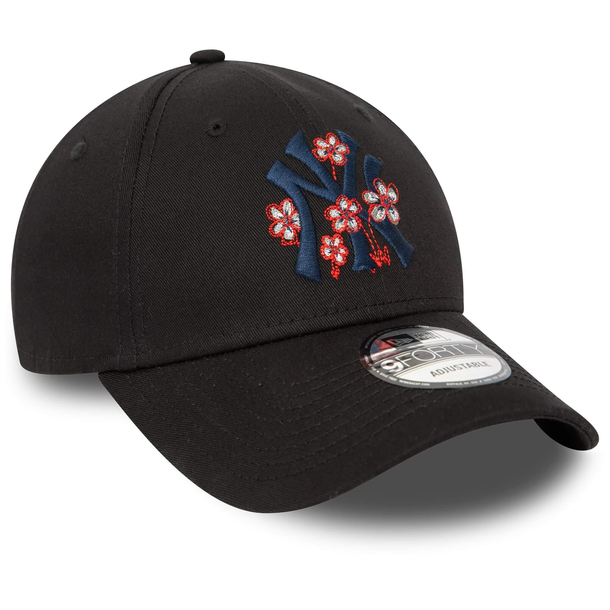  New Era Şapka - Flower Icon 9FORTY New York Yankees - Siyah
