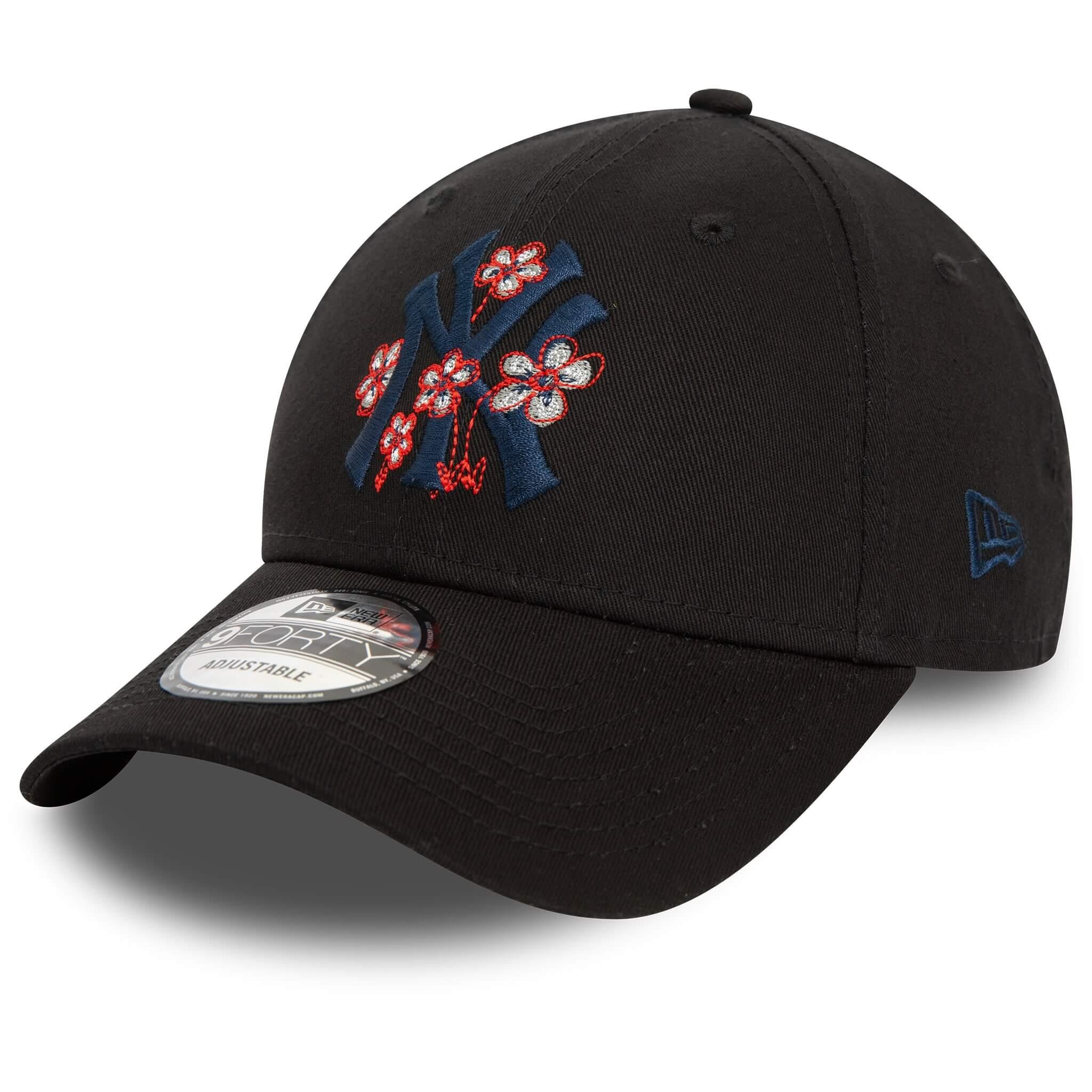  New Era Şapka - Flower Icon 9FORTY New York Yankees - Siyah