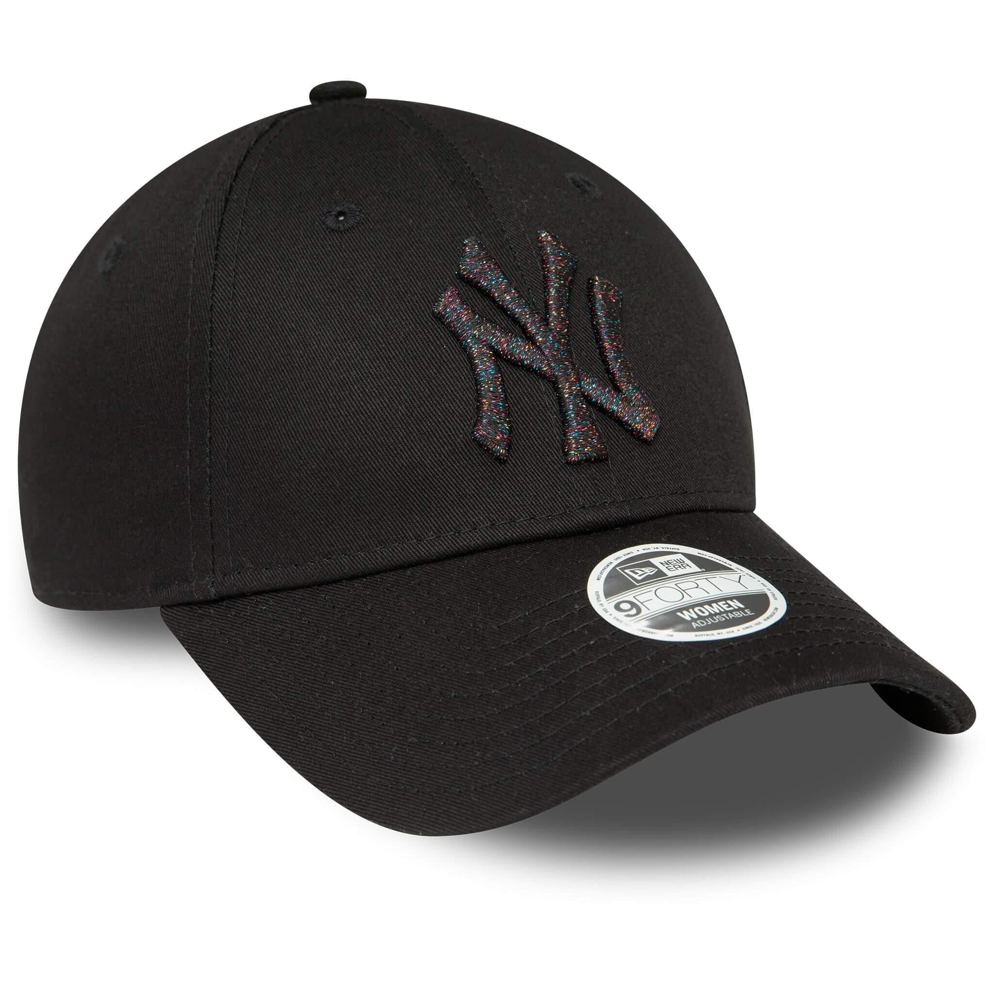  New Era Şapka - Wmns Metallic Logo 9FORTY New York Yankees - Siyah