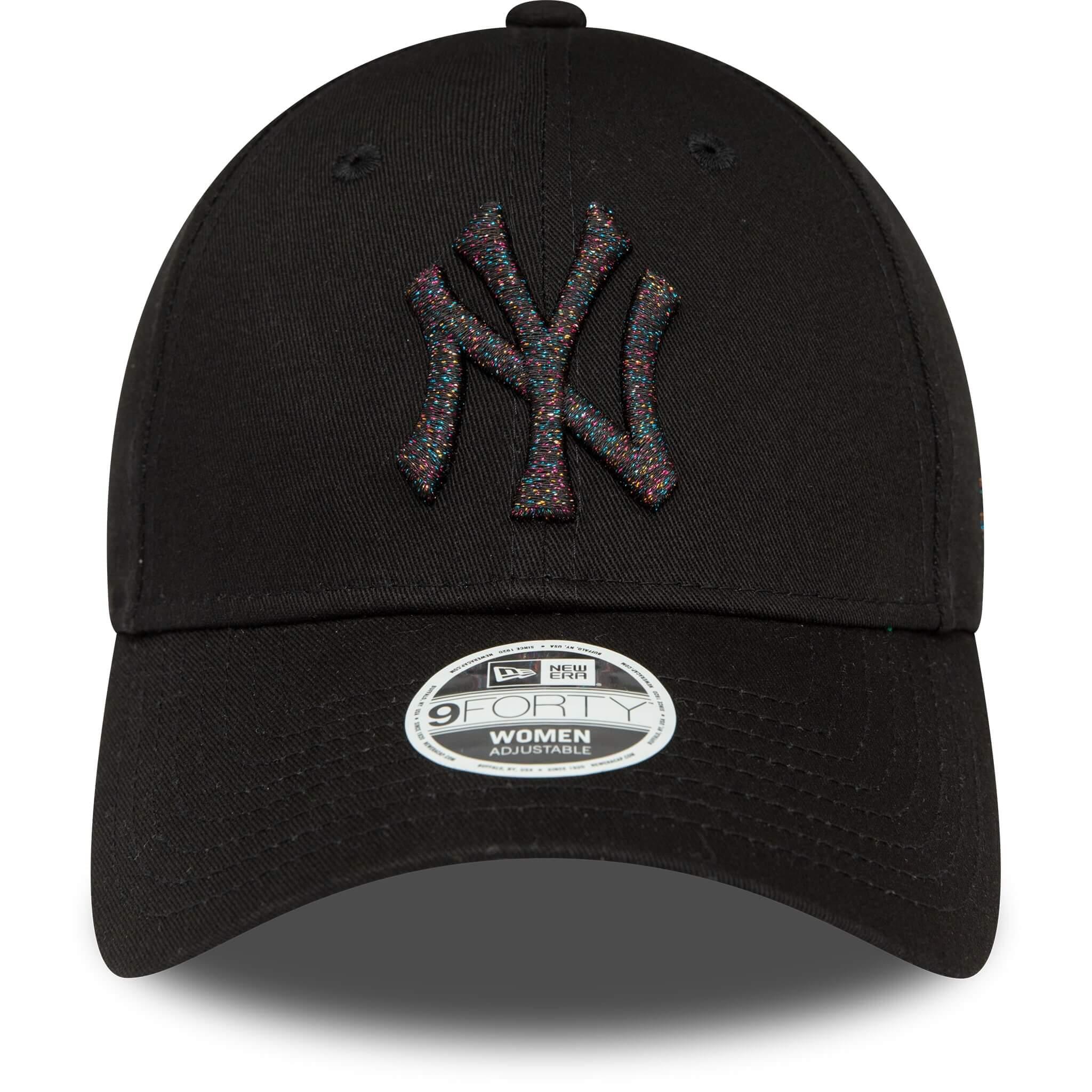  New Era Şapka - Wmns Metallic Logo 9FORTY New York Yankees - Siyah