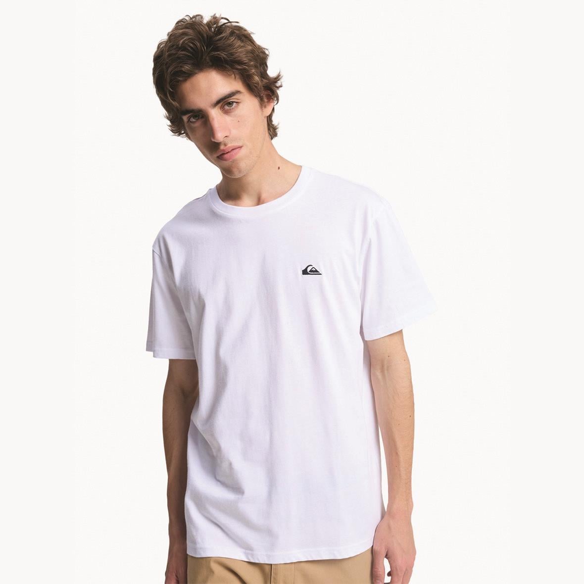  Quiksilver Basic SS Tee Young Men Erkek T-Shirt - Beyaz