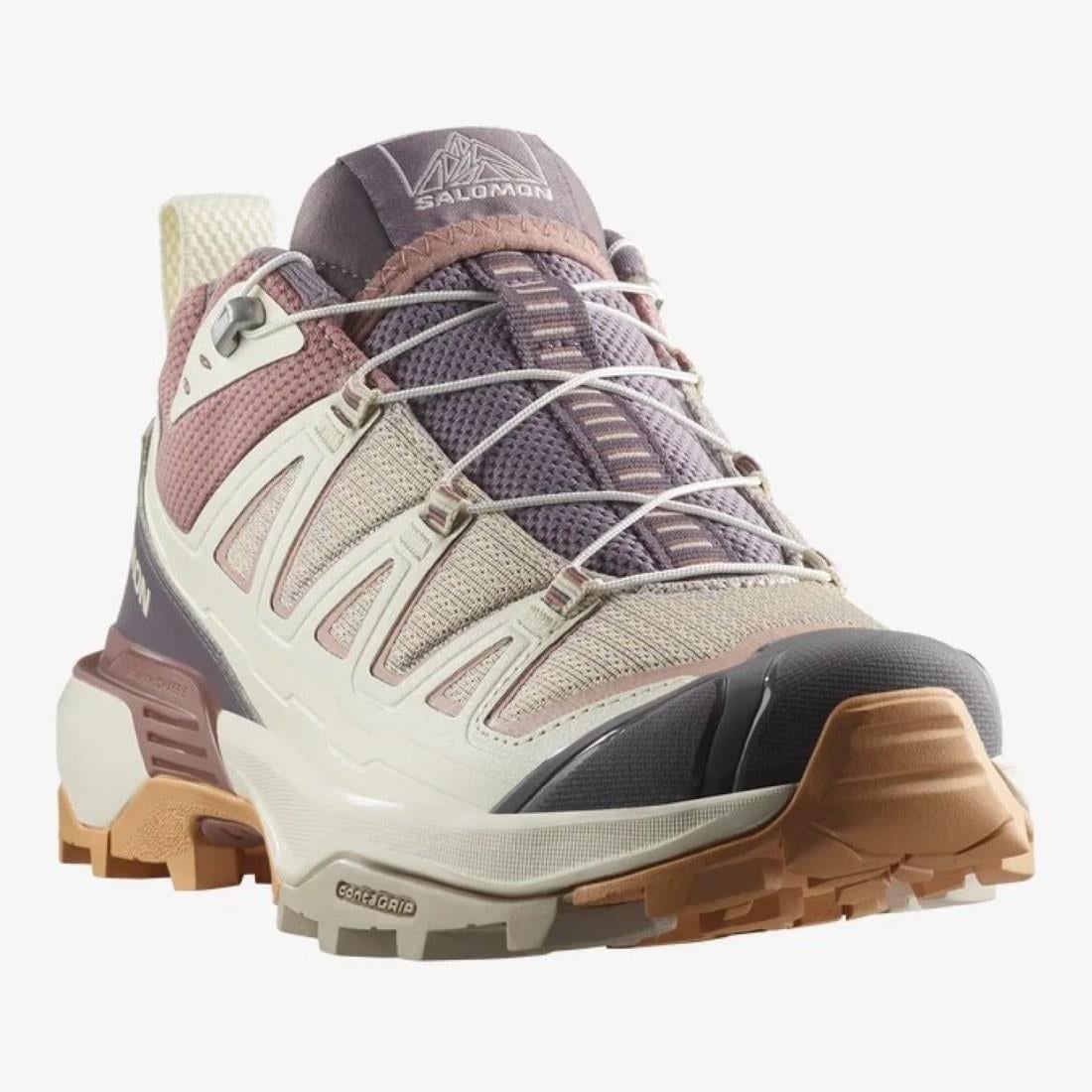  Salomon X Ultra 360 Edge Kadın Outdoor Ayakkabı - Krem / Mürdüm