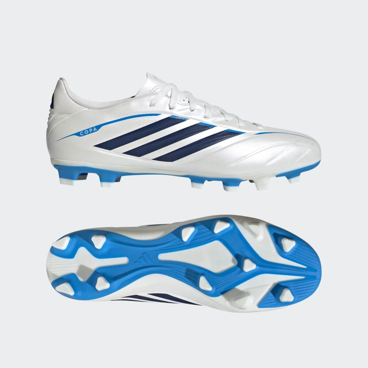 Adidas Copa Pure IV Club FG/MG Çim Saha / Çoklu Zemin Kramponu - Beyaz / Mavi