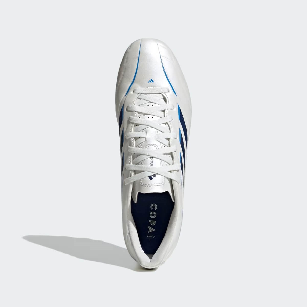 Adidas Copa Pure IV Club FG/MG Çim Saha / Çoklu Zemin Kramponu - Beyaz / Mavi
