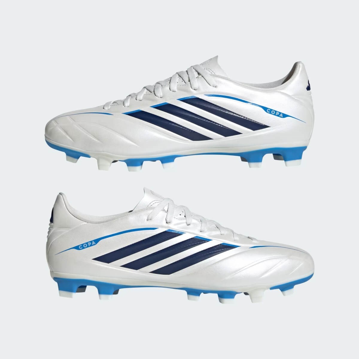 Adidas Copa Pure IV Club FG/MG Çim Saha / Çoklu Zemin Kramponu - Beyaz / Mavi