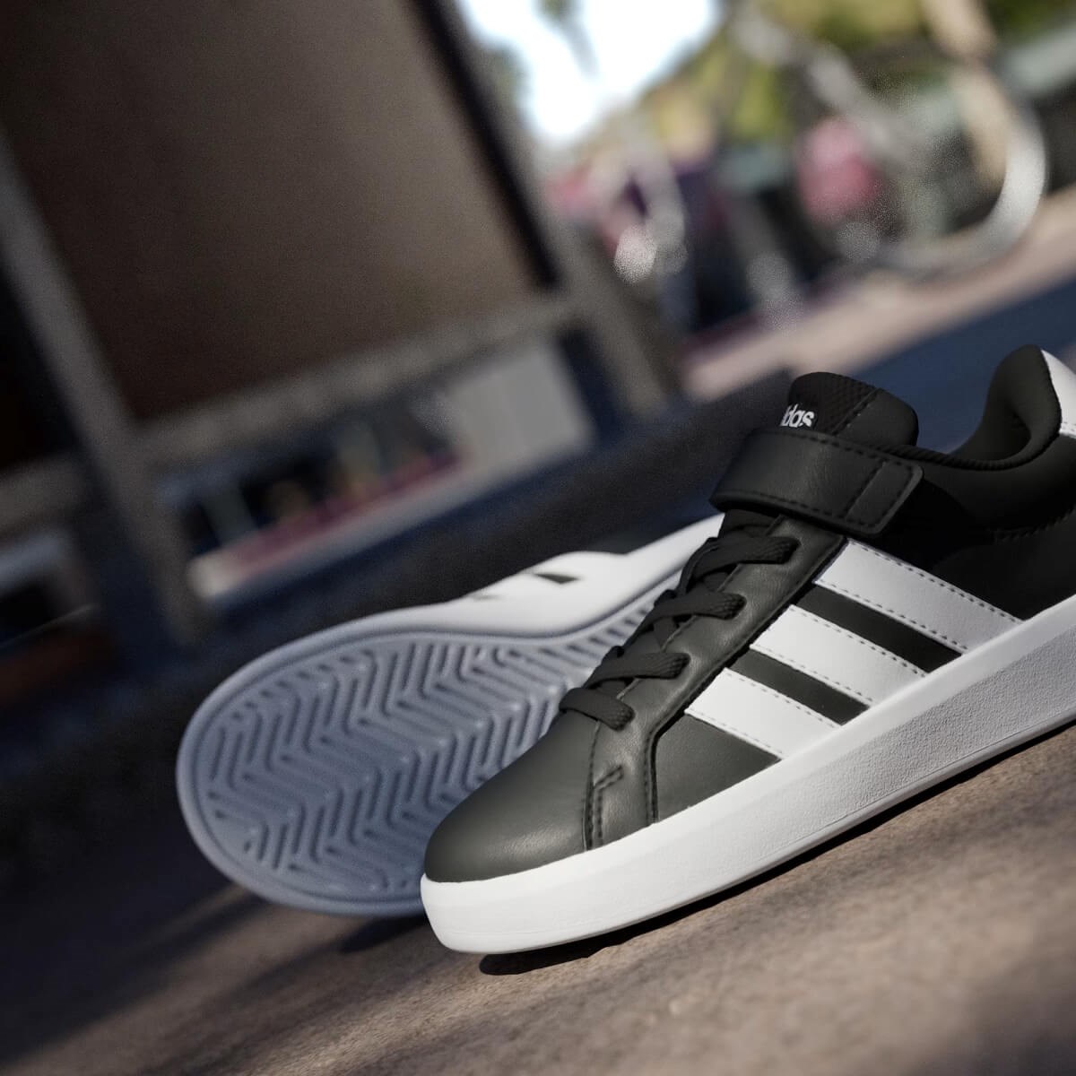 Adidas Grand Court 3.0 EL C Çocuk Ayakkabısı - Siyah