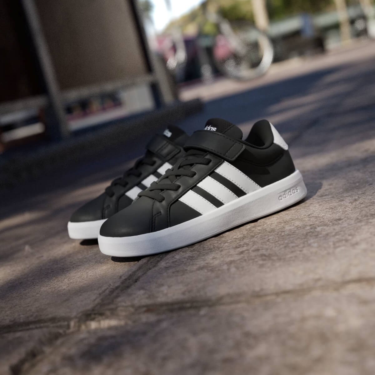 Adidas Grand Court 3.0 EL C Çocuk Ayakkabısı - Siyah