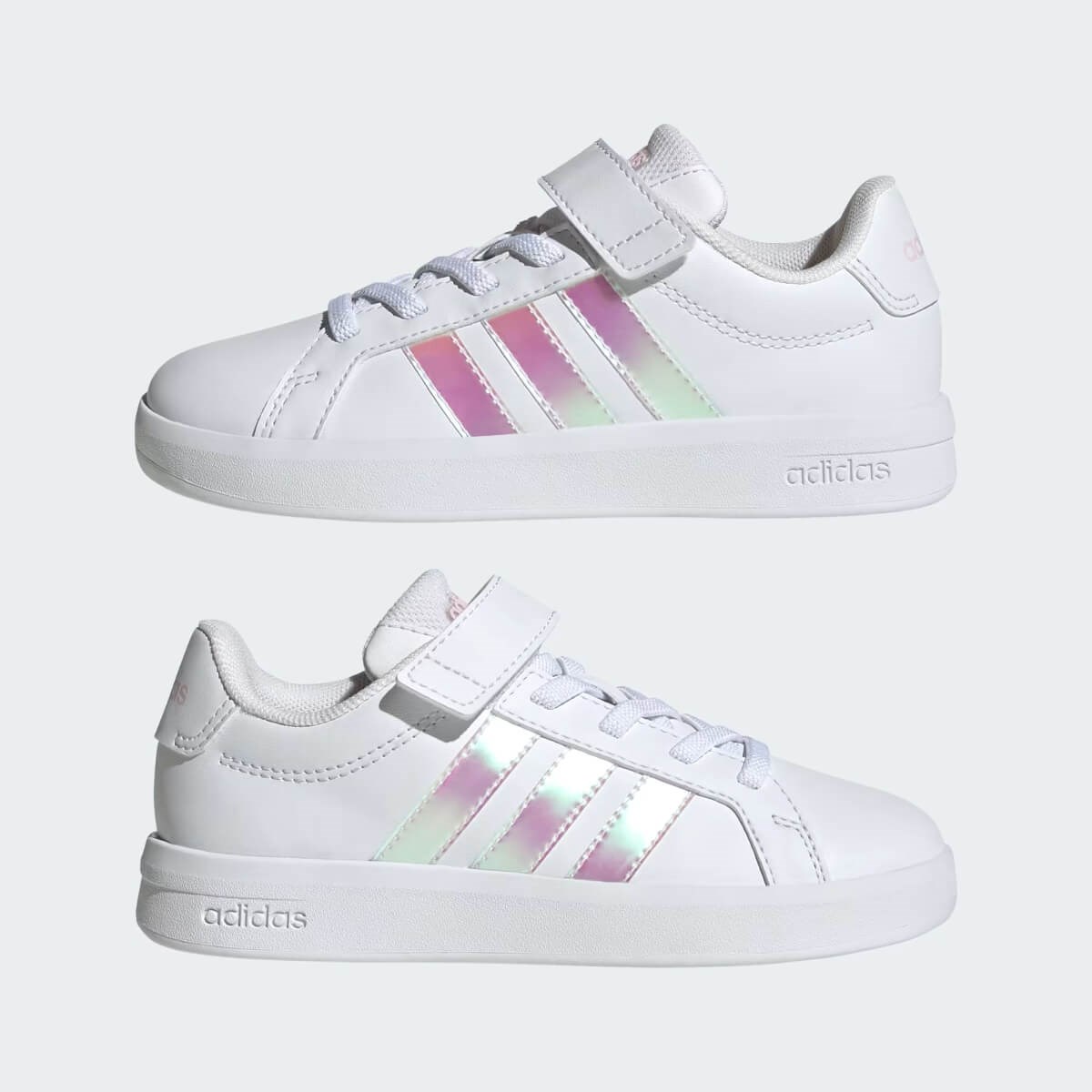 Adidas Grand Court 3.0 EL C Çocuk Ayakkabısı - Beyaz / Sedef