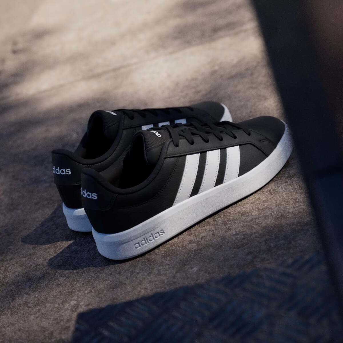 Adidas Grand Court Base 3.0 Kadın Sneaker - Siyah