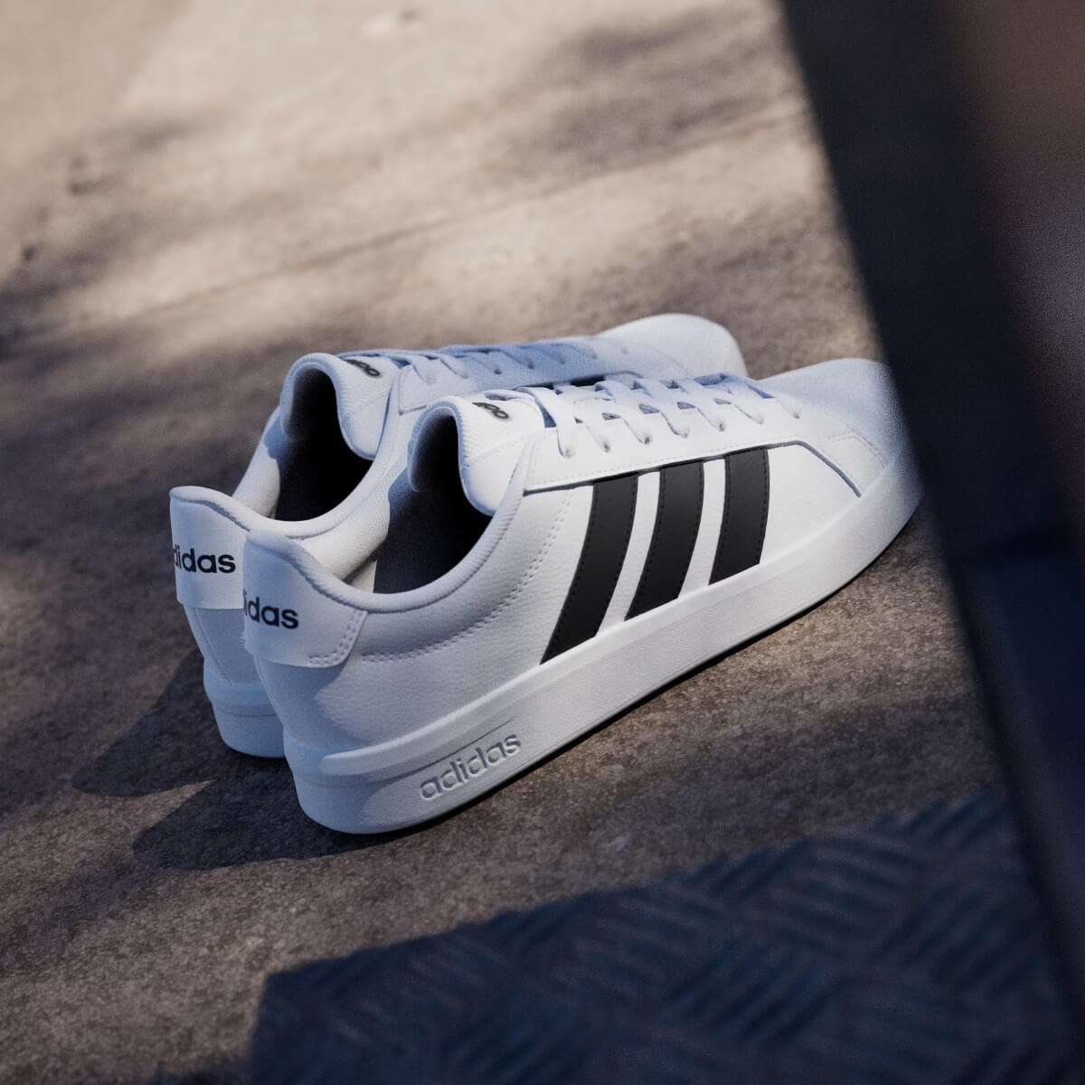 Adidas Grand Court Base 3.0 Erkek Ayakkabısı - Beyaz