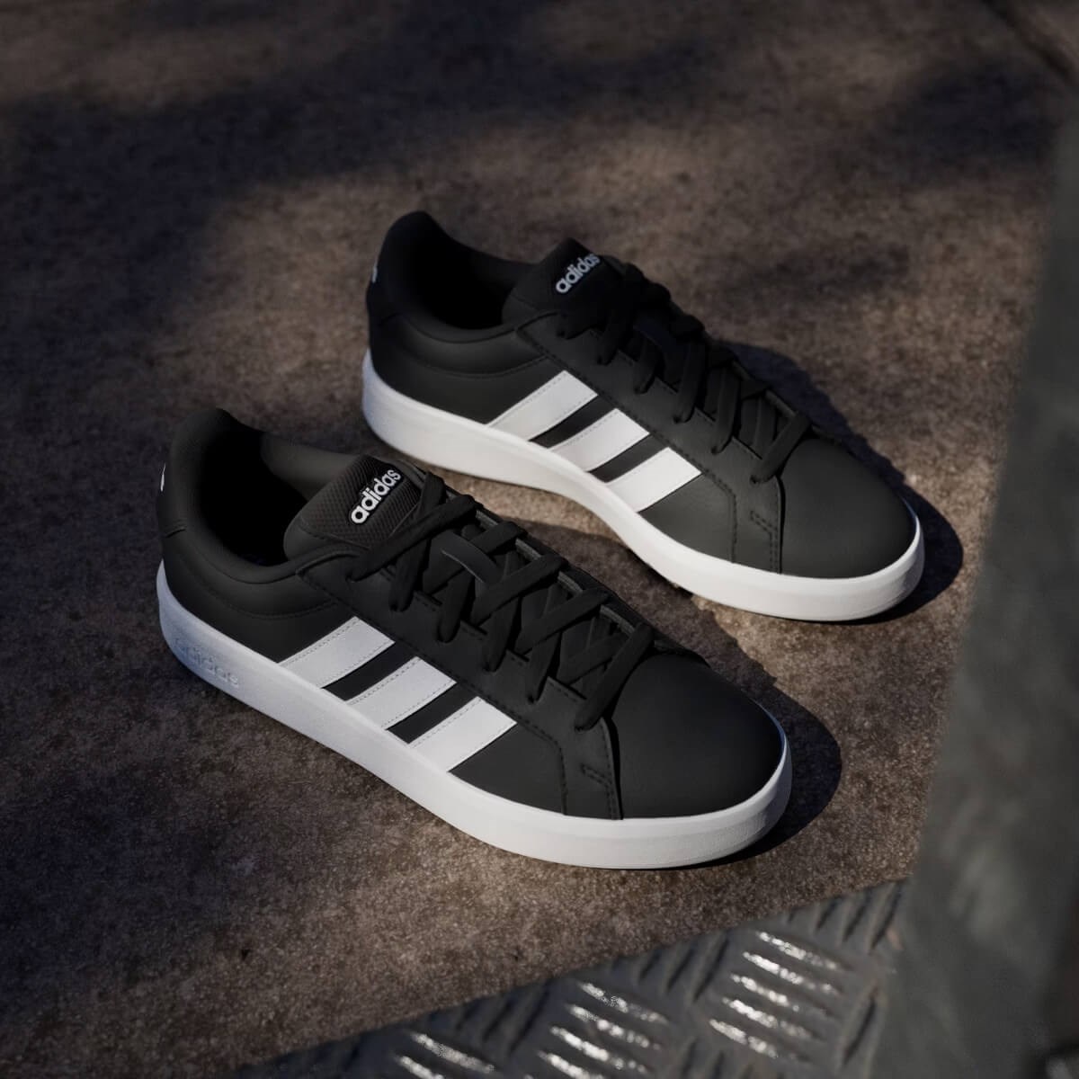 Adidas Grand Court Base 3.0 Kadın Sneaker - Siyah