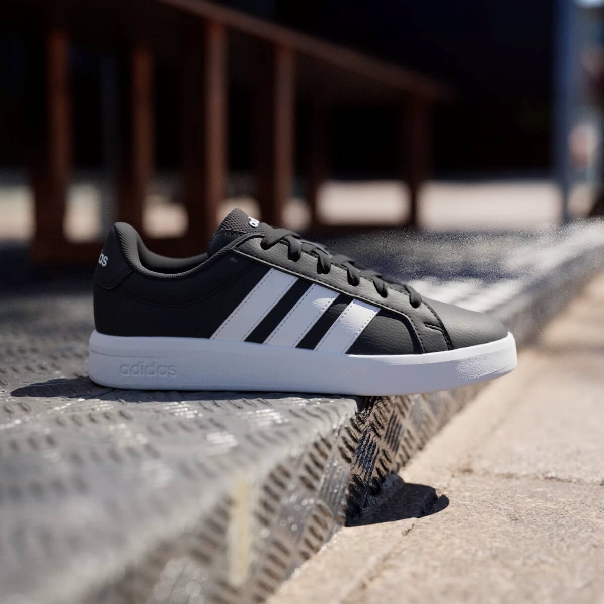 Adidas Grand Court Base 3.0 Kadın Sneaker - Siyah