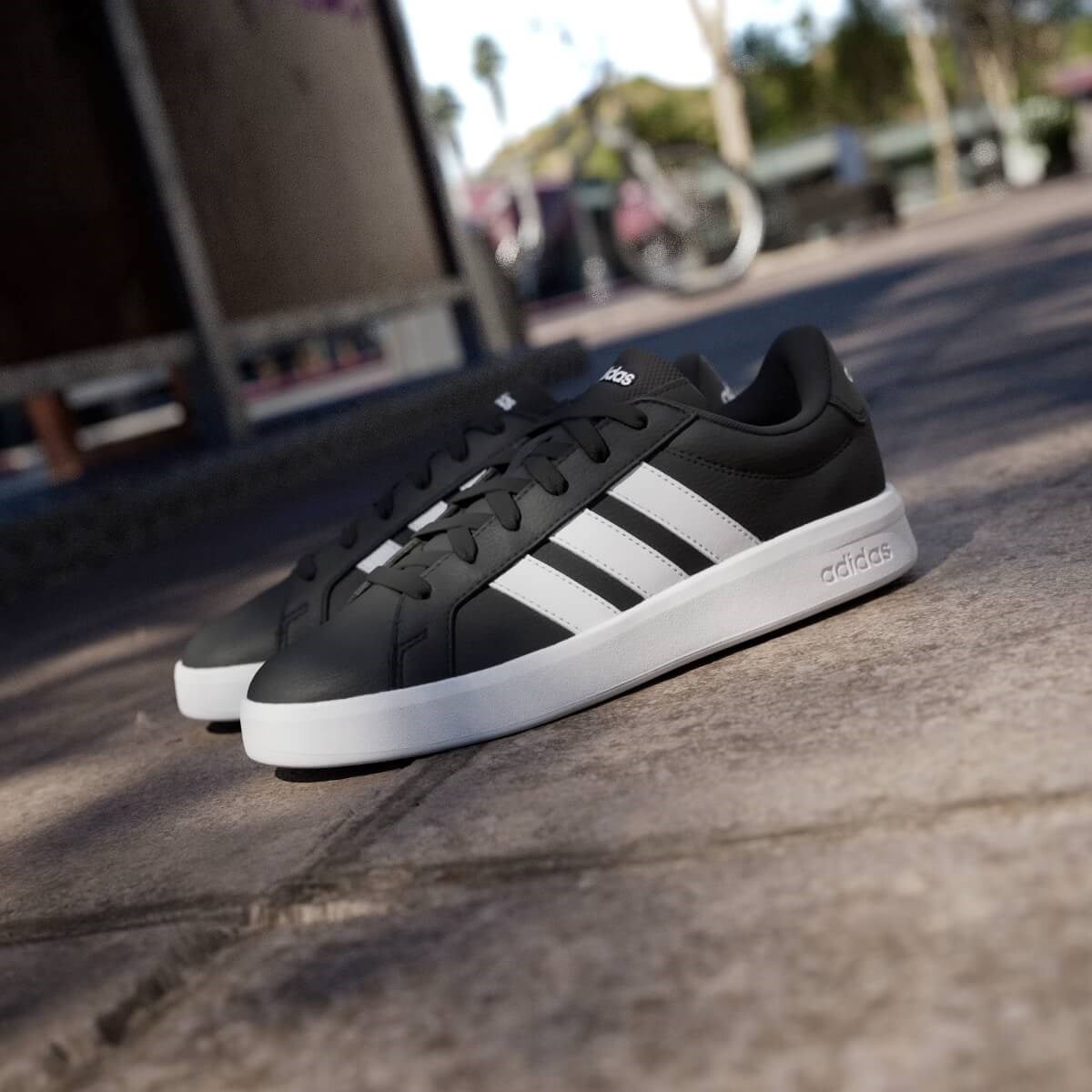 Adidas Grand Court Base 3.0 Kadın Sneaker - Siyah