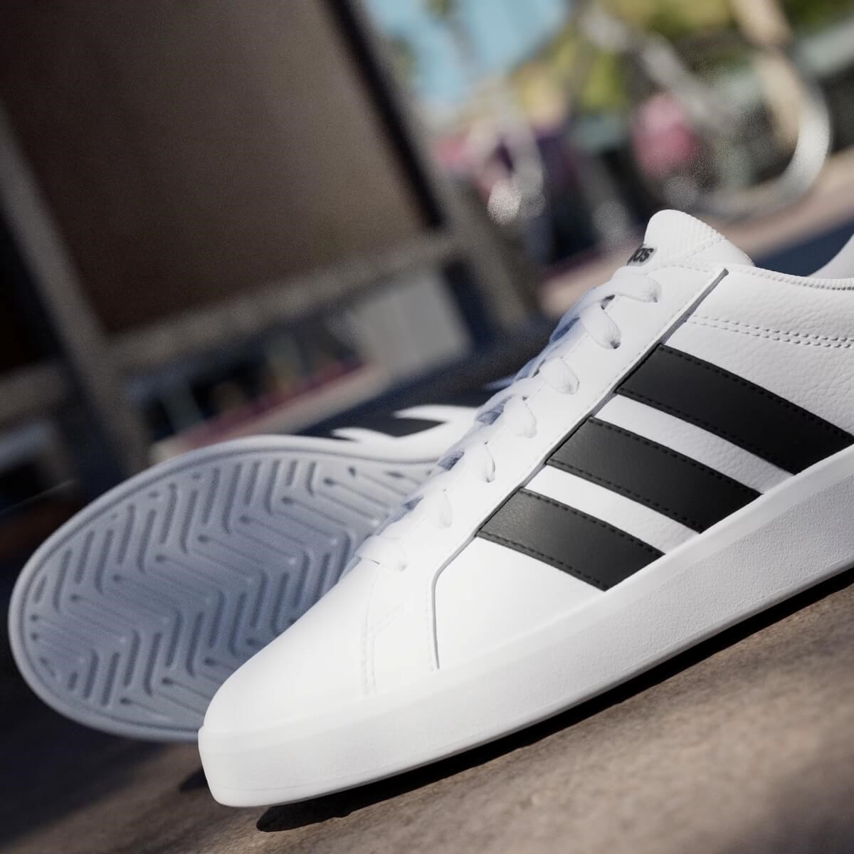 Adidas Grand Court Base 3.0 Erkek Ayakkabısı - Beyaz