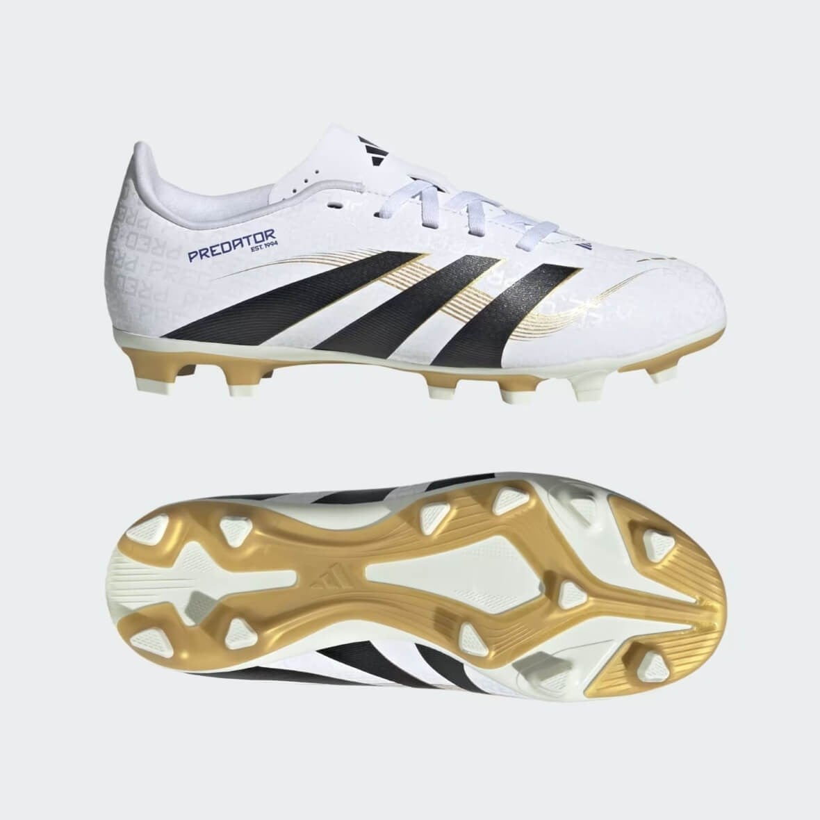 Adidas Predator Club FG/MG J Çocuk Krampon - Beyaz