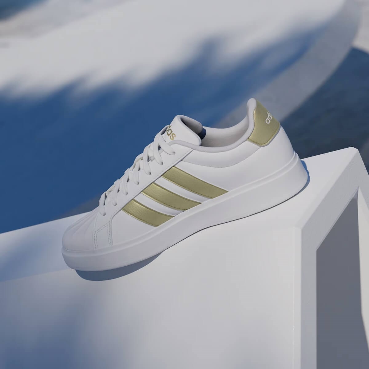 Adidas Streettalk Kadın Sneaker - Beyaz / Gold