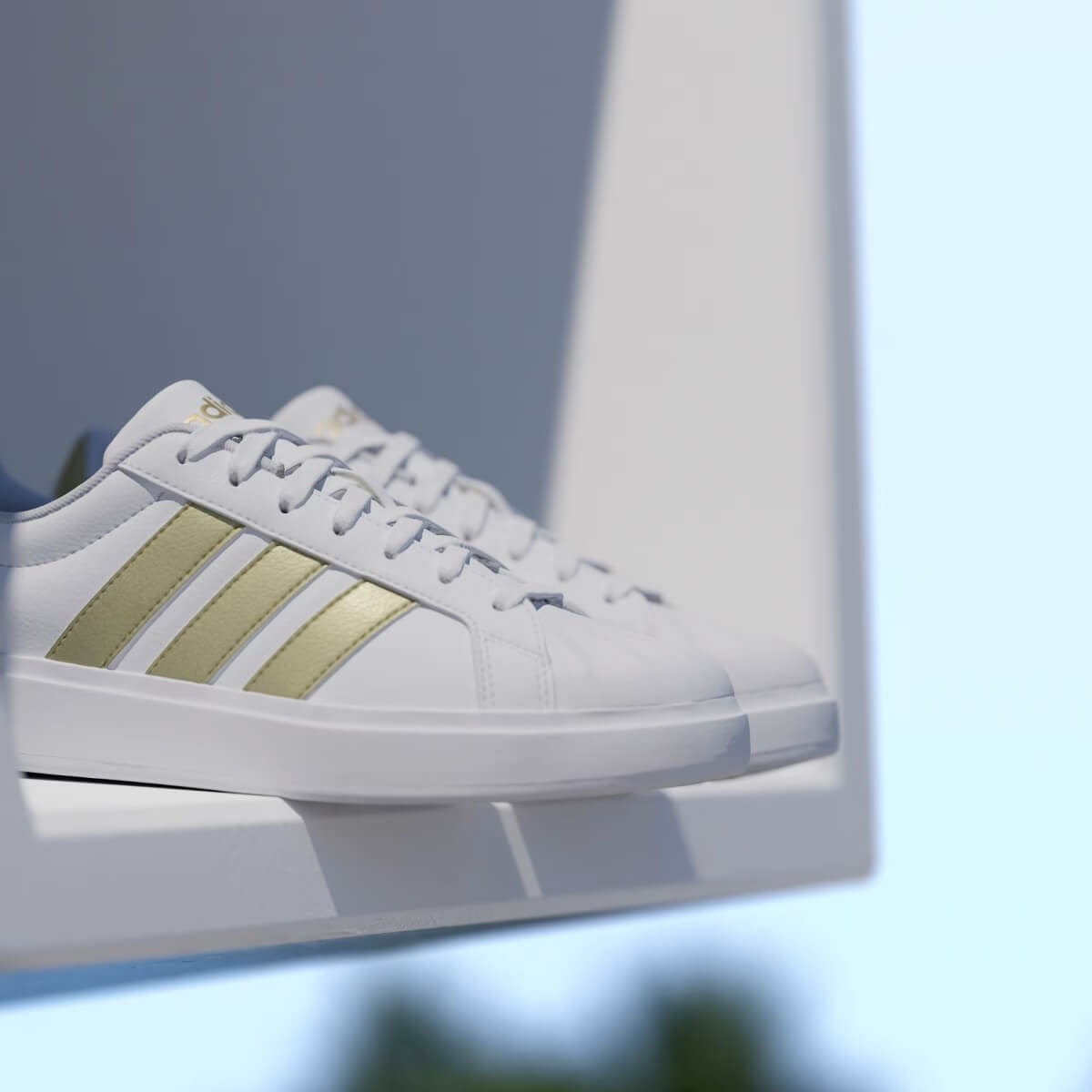 Adidas Streettalk Kadın Sneaker - Beyaz / Gold