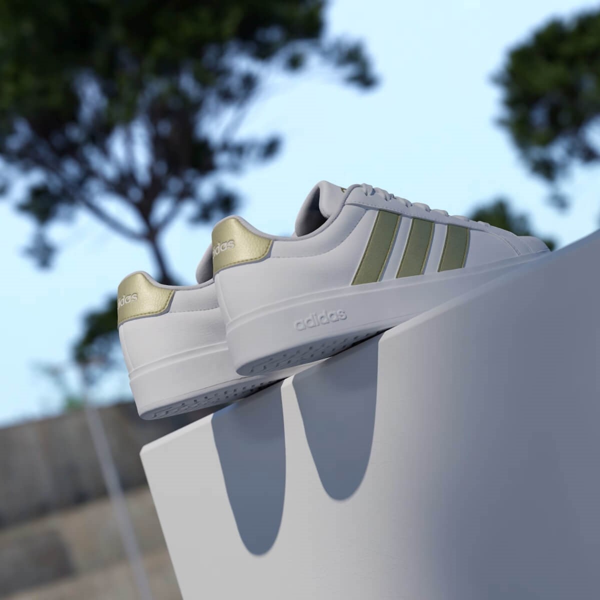 Adidas Streettalk Kadın Sneaker - Beyaz / Gold