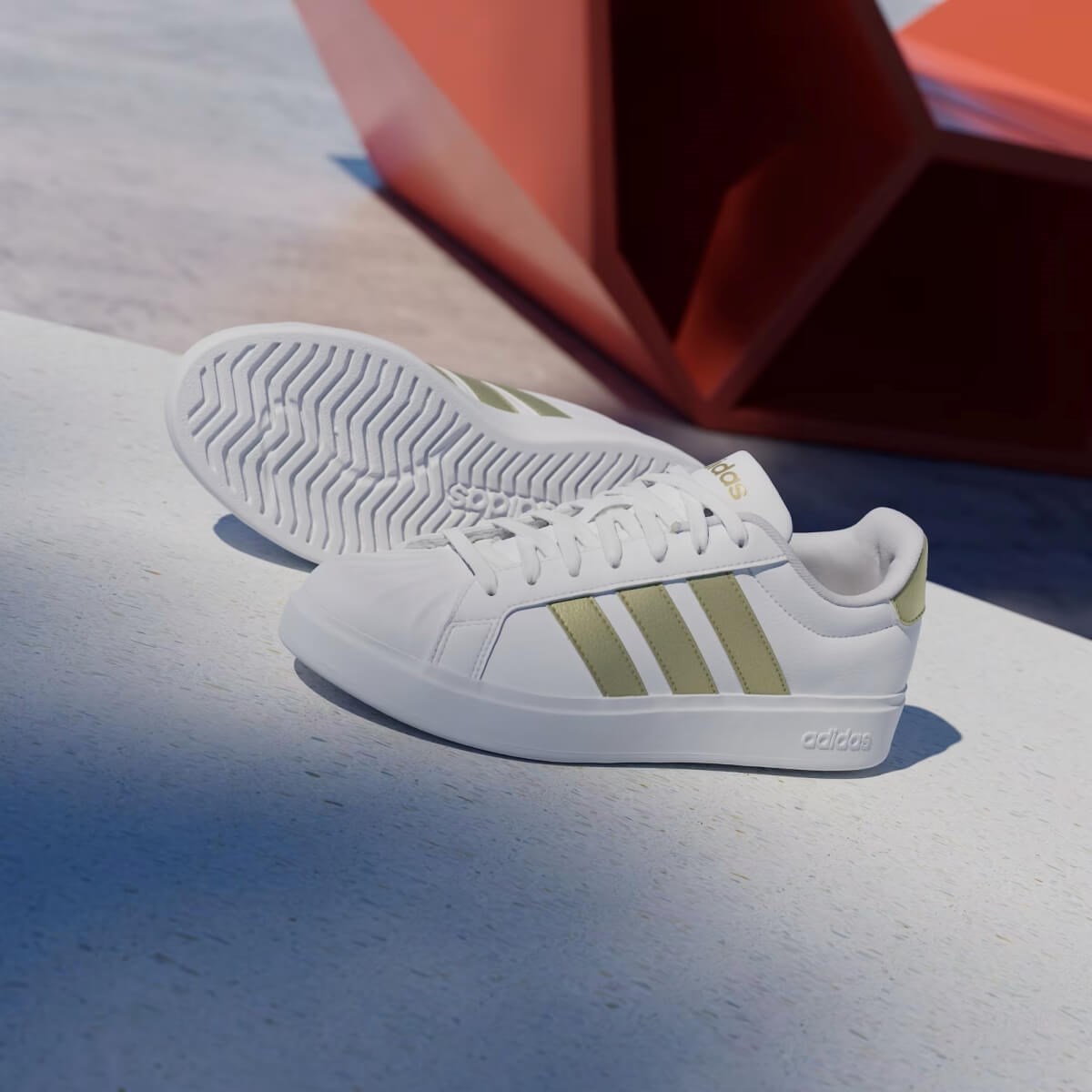 Adidas Streettalk Kadın Sneaker - Beyaz / Gold