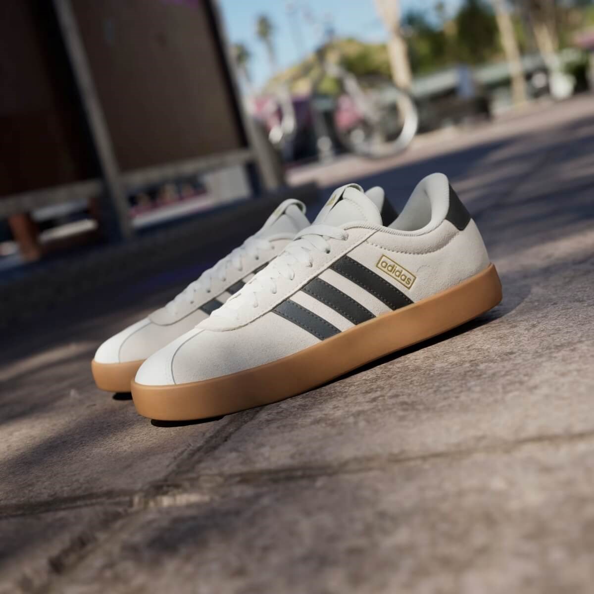 Adidas VL Court 3.0 Kadın Sneaker - Krem