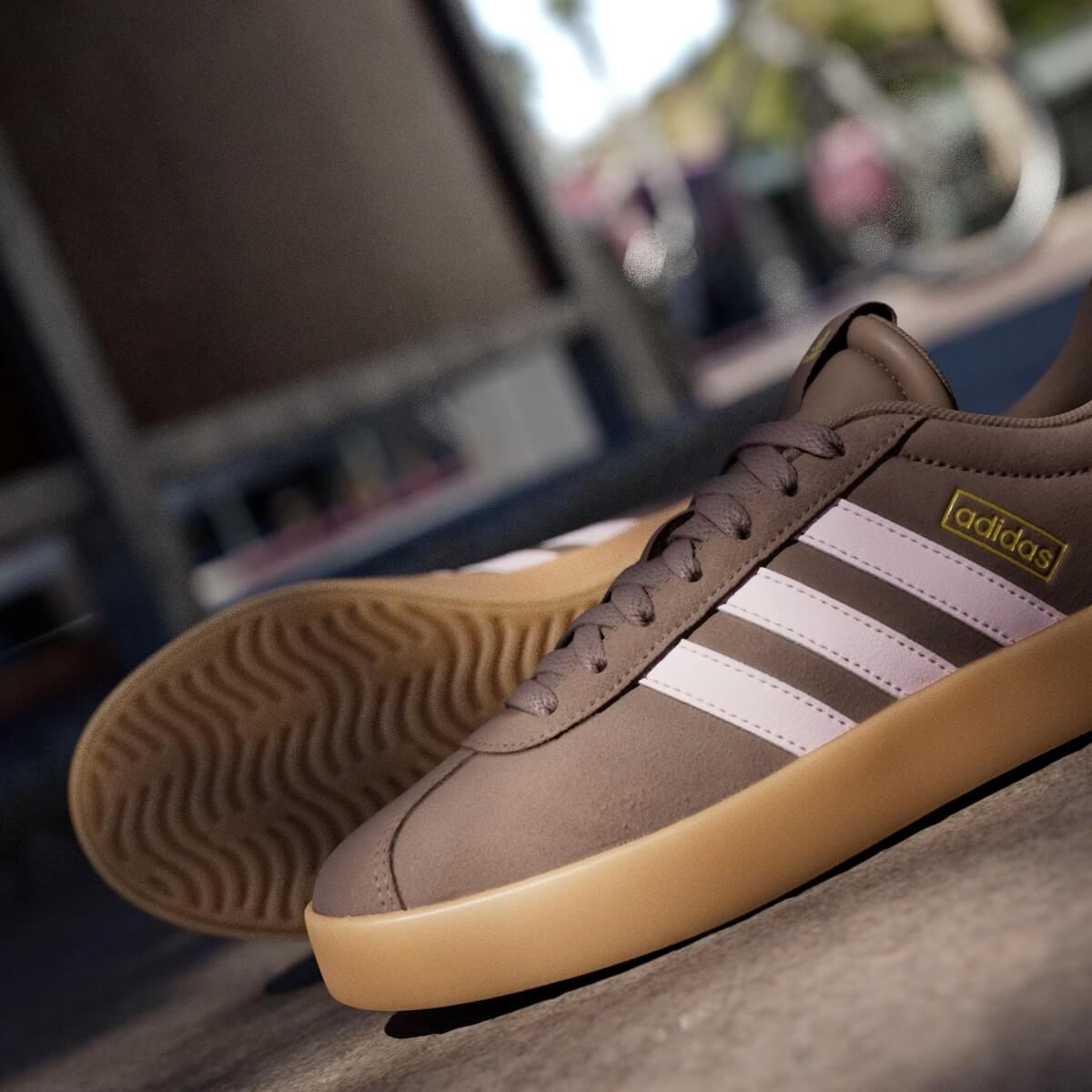 Adidas VL Court 3.0 Kadın Sneaker - Kahve / Pembe