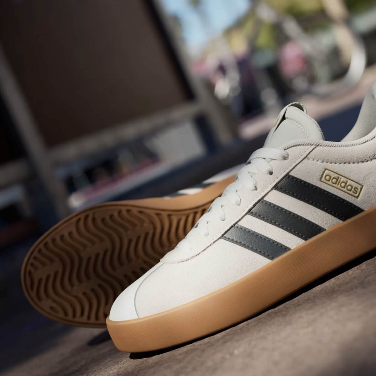 Adidas VL Court 3.0 Kadın Sneaker - Krem