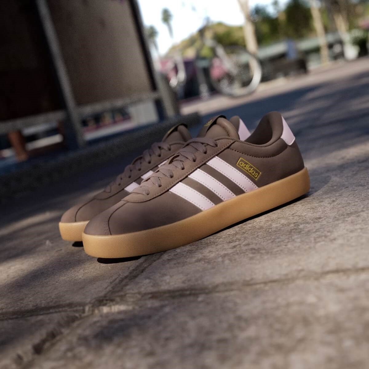 Adidas VL Court 3.0 Kadın Sneaker - Kahve / Pembe