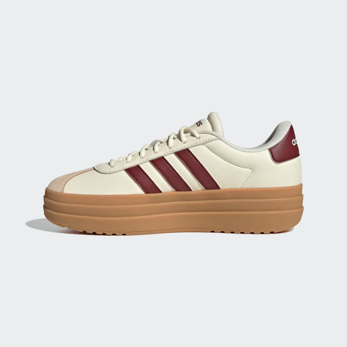 Adidas VL Court Bold Kadın Sneaker - Krem / Bordo