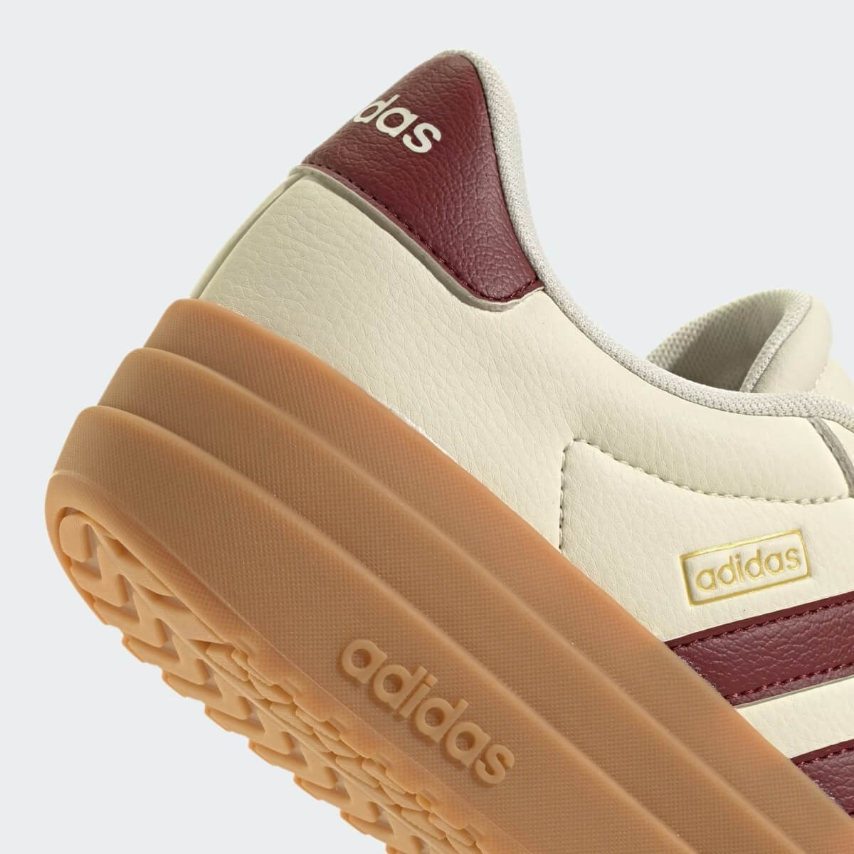 Adidas VL Court Bold Kadın Sneaker - Krem / Bordo