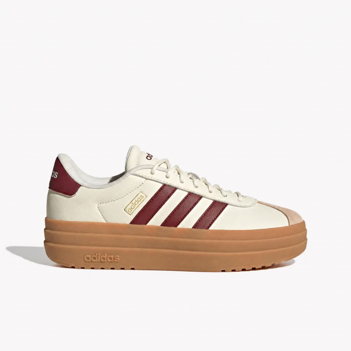 Adidas VL Court Bold Kadın Sneaker - Krem / Bordo