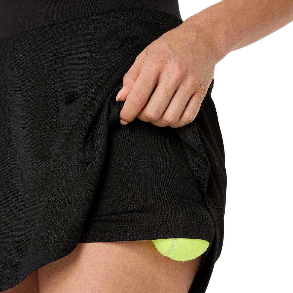 Asics Court Skirt 2 in 1 Taytlı Kadın Etek - Siyah