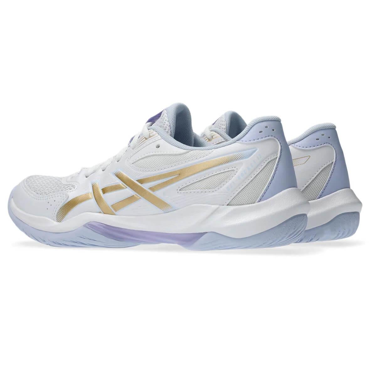 Asics Gel-Rocket 12 Kadın Spor Ayakkabı - Beyaz / Altın