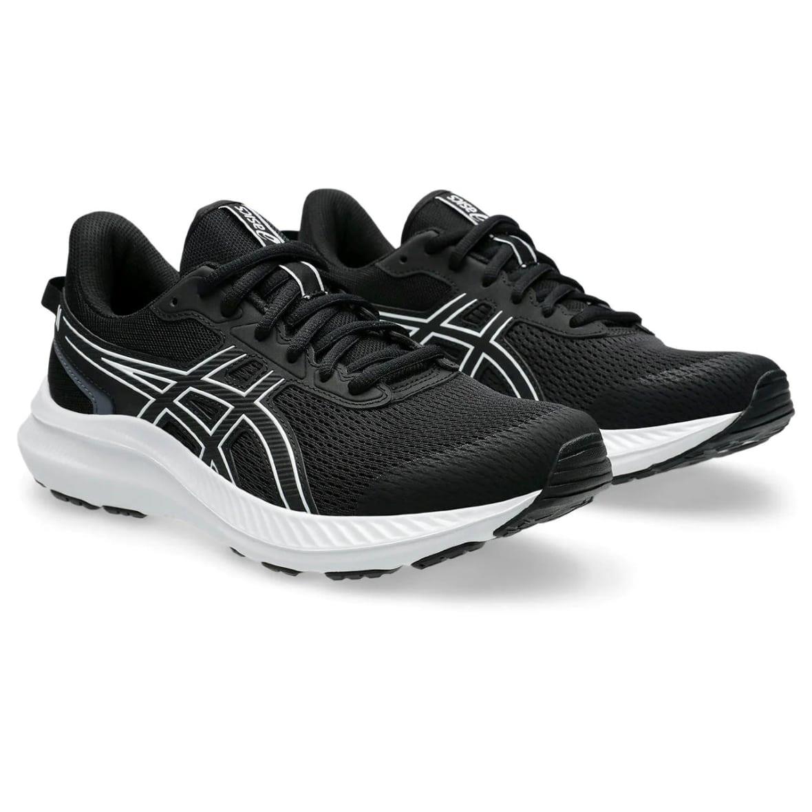 Asics Jolt 5 Kadın Koşu Ayakkabısı - Siyah / Beyaz
