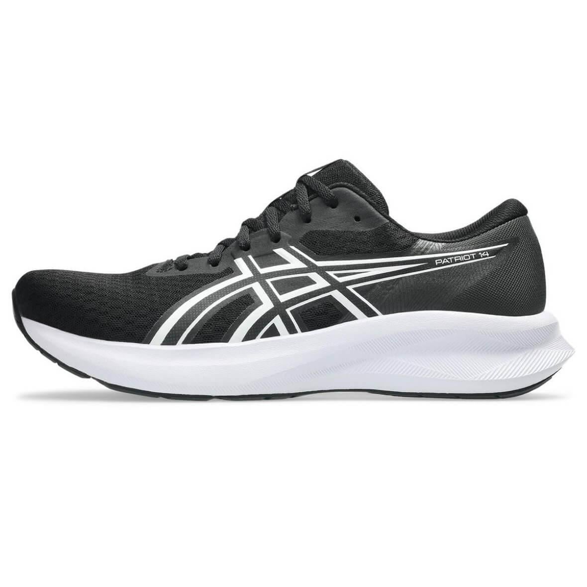 Asics Patriot 14 Erkek Koşu Ayakkabısı - Siyah / Beyaz