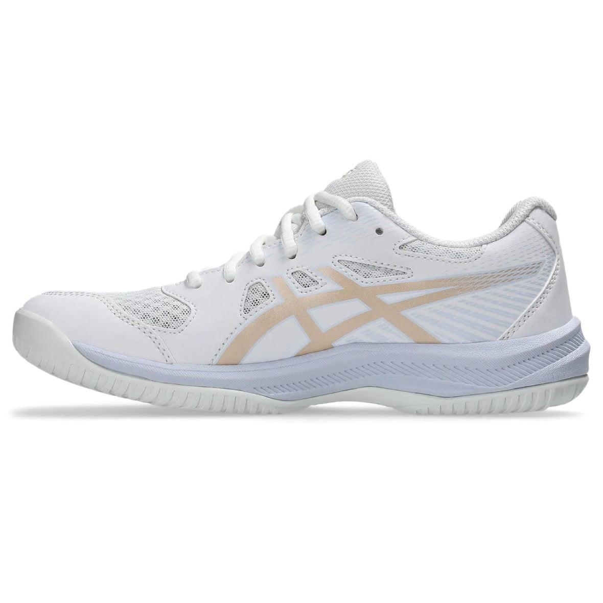 Asics Upcourt 6 Kadın Spor Ayakkabı - Beyaz / Altın