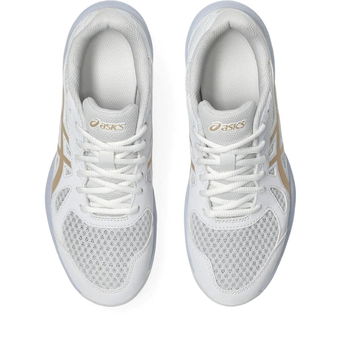 Asics Upcourt 6 Kadın Spor Ayakkabı - Beyaz / Altın