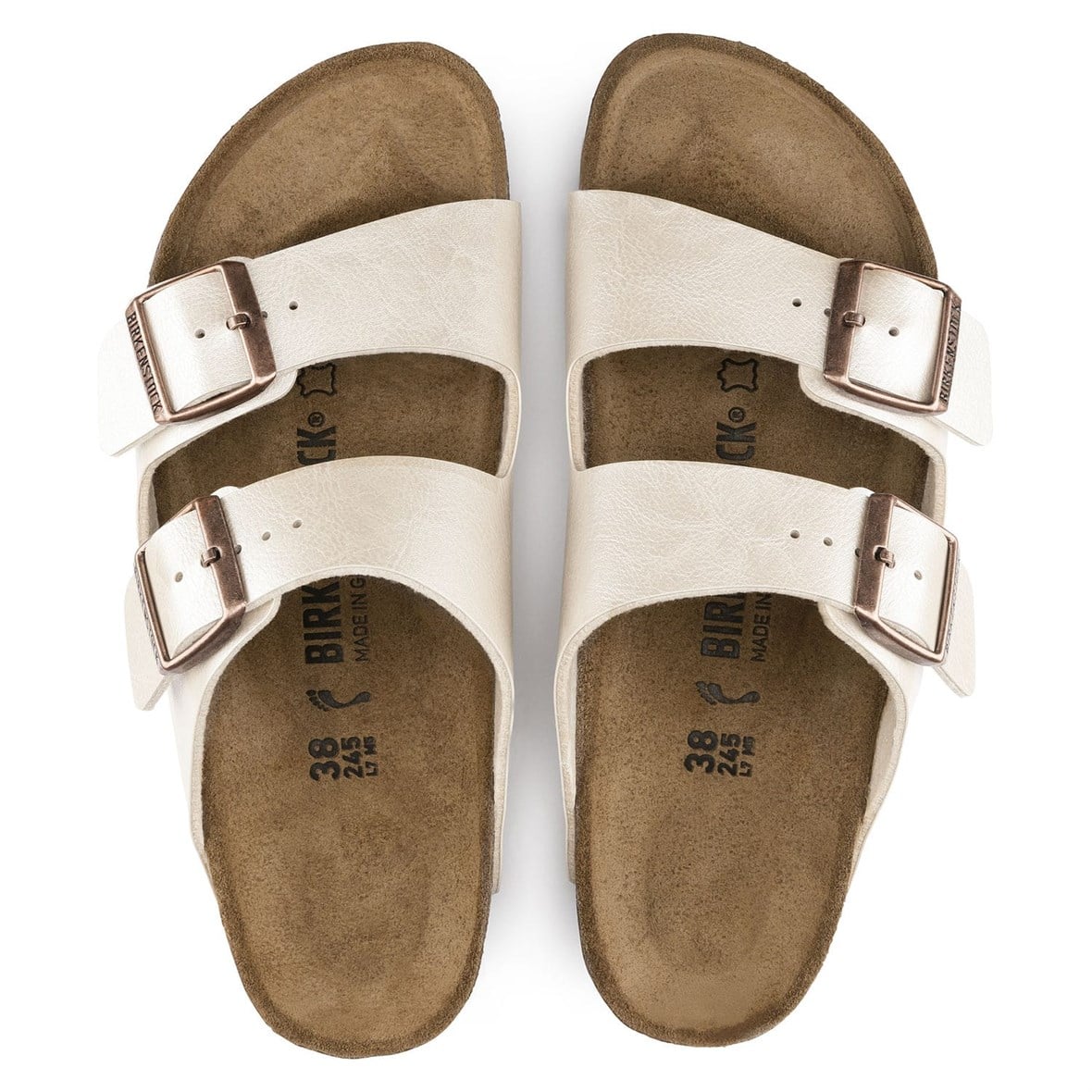 Birkenstock Arizona Bayan Terlik & Sandalet - Graceful Pearl White