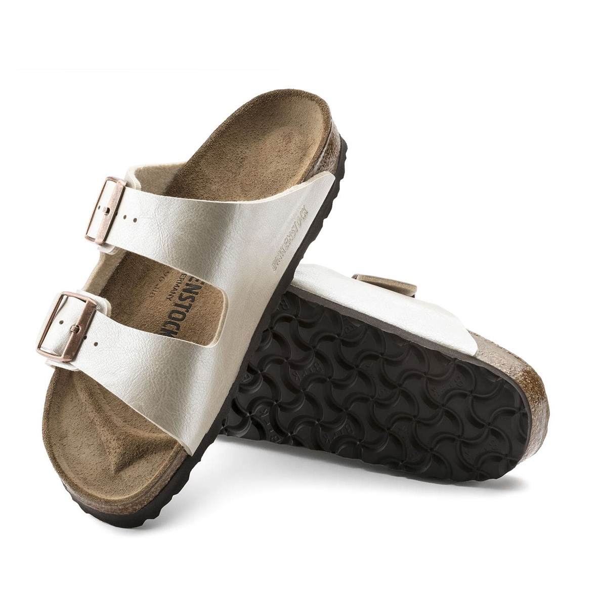 Birkenstock Arizona Bayan Terlik & Sandalet - Graceful Pearl White