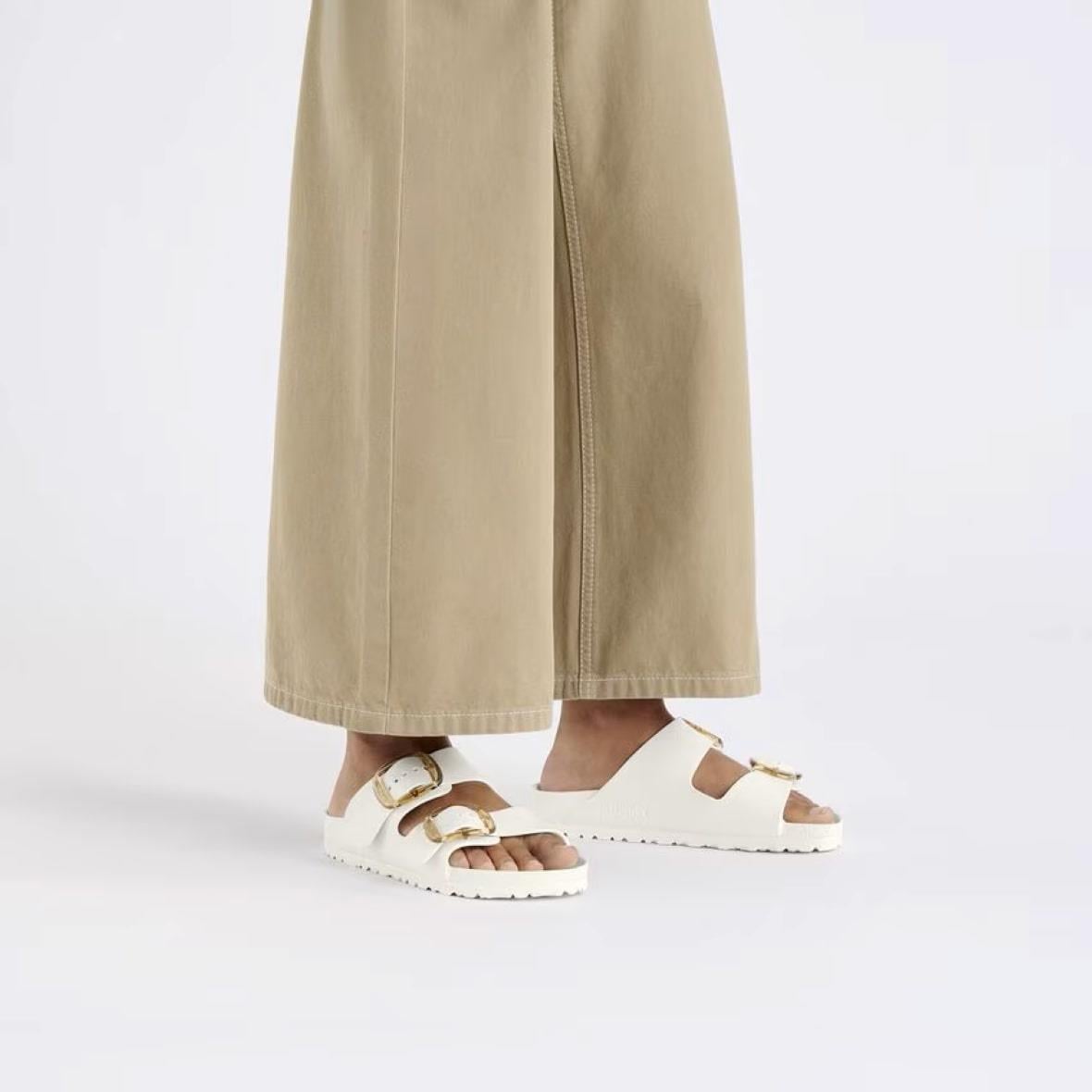 Birkenstock Arizona Big Buckle Eva Kadın Terlik - Ekru
