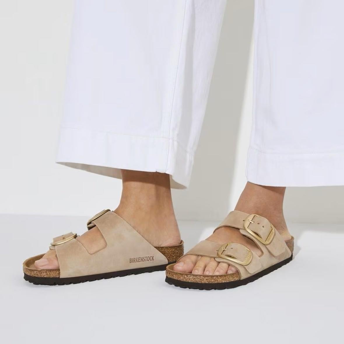 Birkenstock Arizona Big Buckle Kadın Terlik - Kum