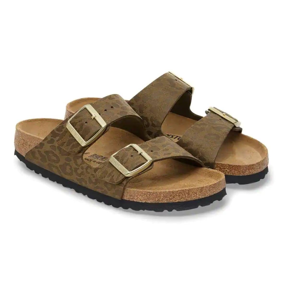 Birkenstock Arizona Kadın Terlik - Leopar / Haki