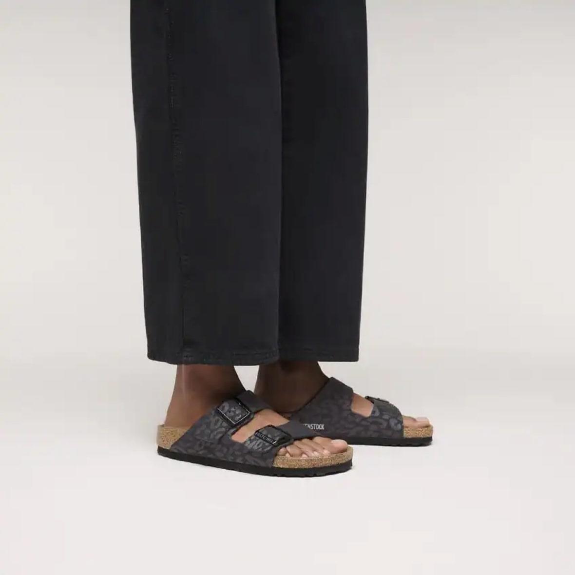 Birkenstock Arizona Kadın Terlik - Leopar / Siyah