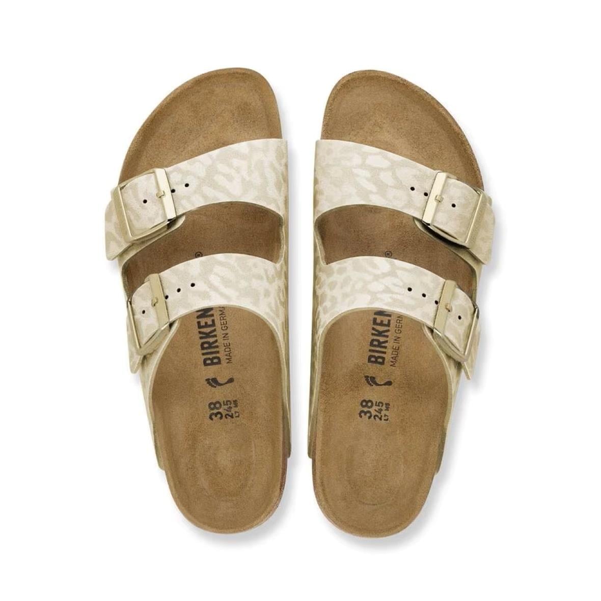 Birkenstock Arizona Kadın Terlik - Leopar / Ekru