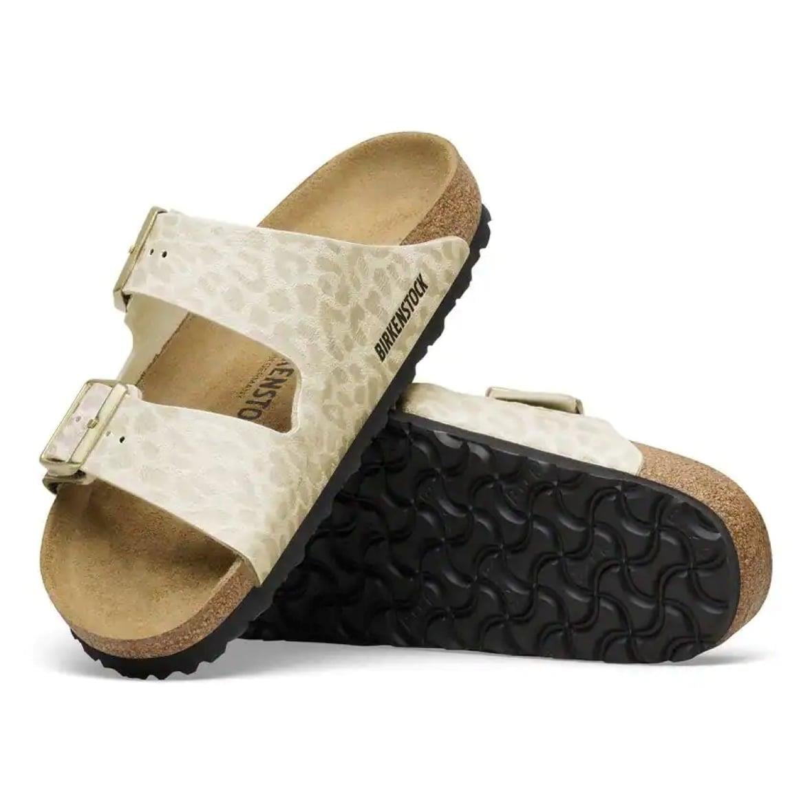 Birkenstock Arizona Kadın Terlik - Leopar / Ekru