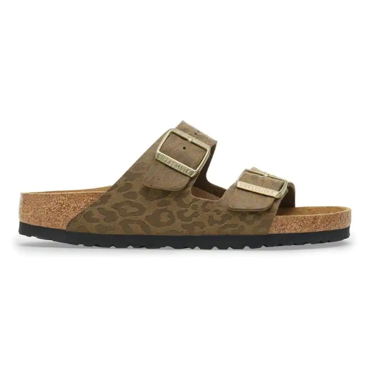 Birkenstock Arizona Kadın Terlik - Leopar / Haki