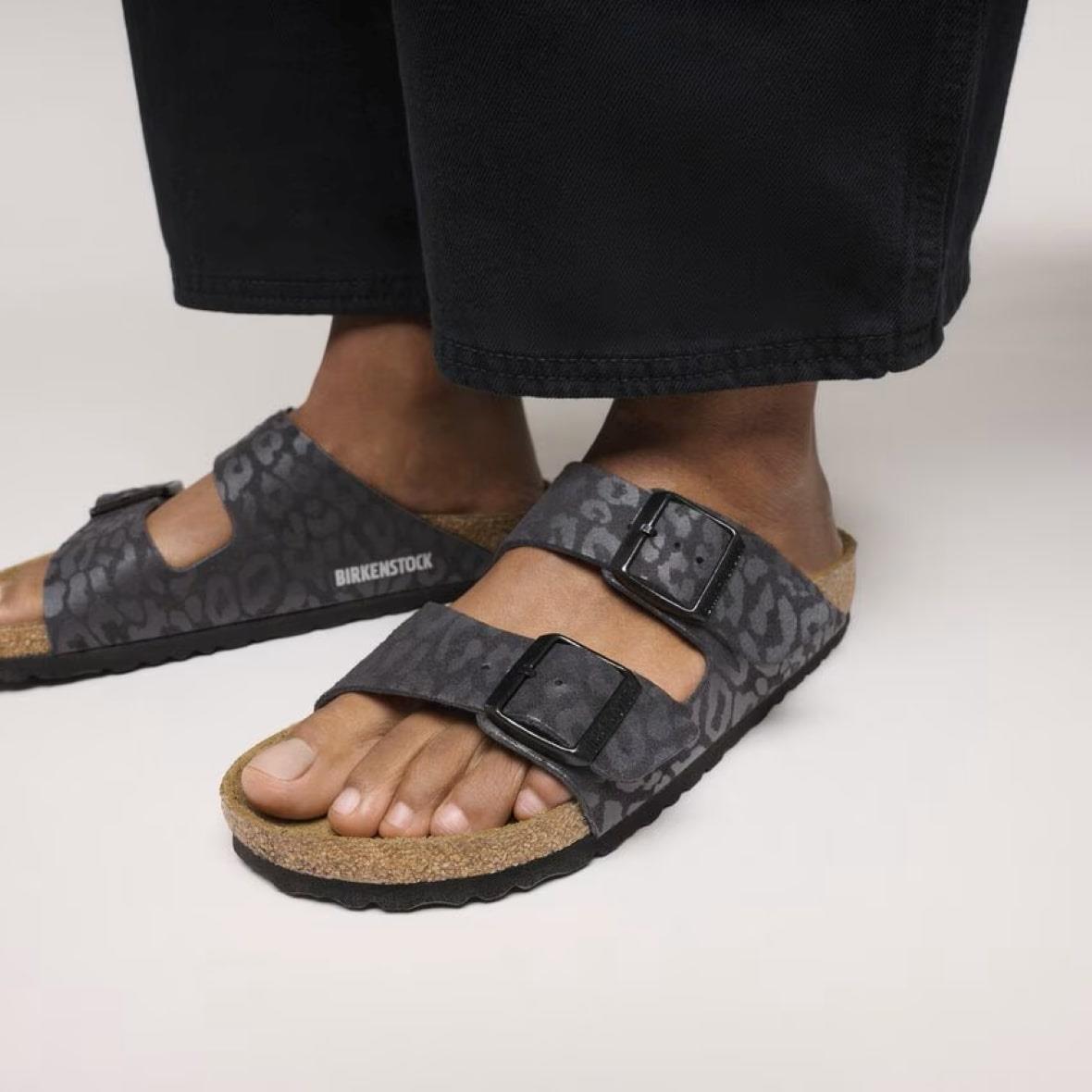 Birkenstock Arizona Kadın Terlik - Leopar / Siyah