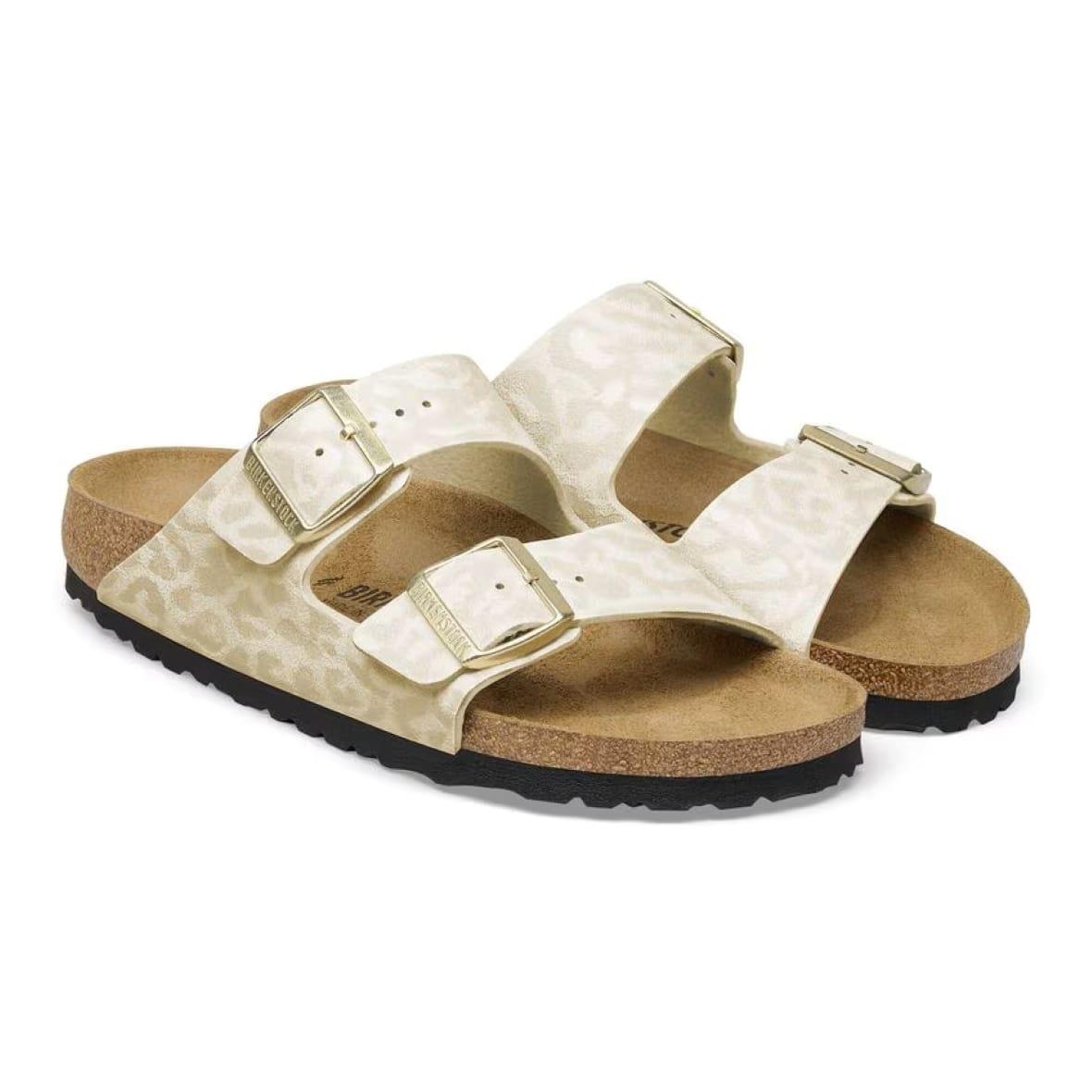 Birkenstock Arizona Kadın Terlik - Leopar / Ekru