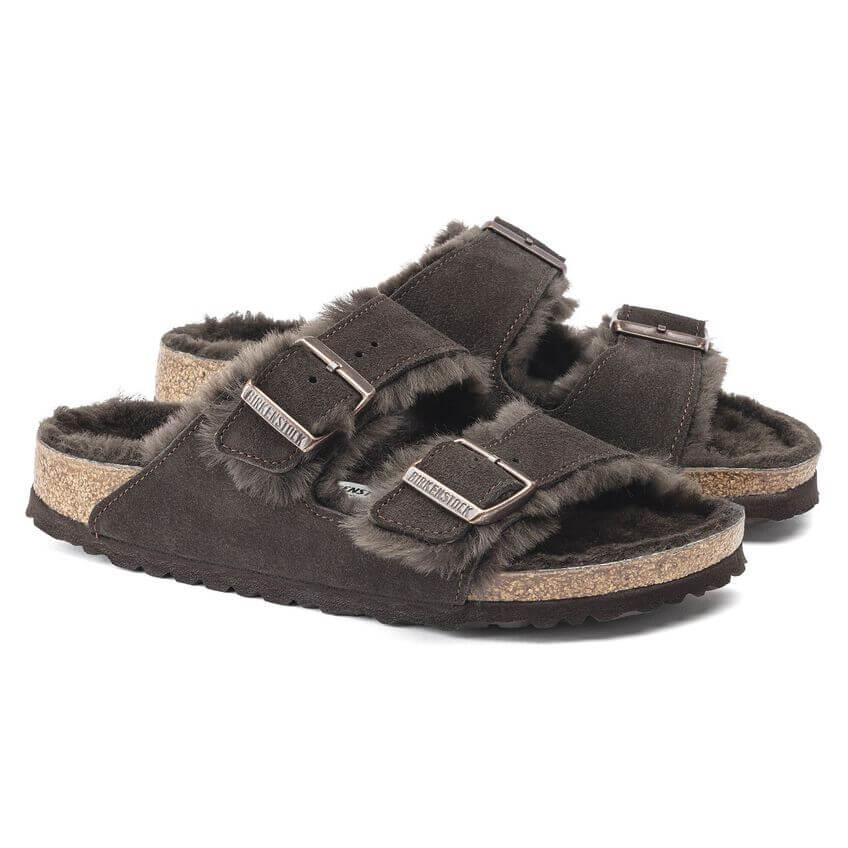 Birkenstock Arizona Shearling Kadın Terlik - Mocha